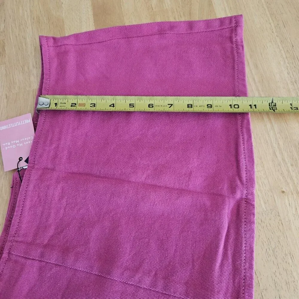 PLT PrettyLittleThing Pink Micro Mini Denim Skirt - US sz 2 - NWT